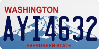 WA license plate AYI4632