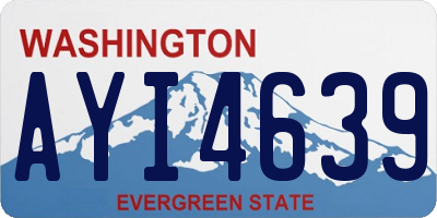 WA license plate AYI4639
