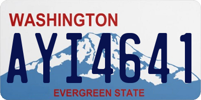 WA license plate AYI4641