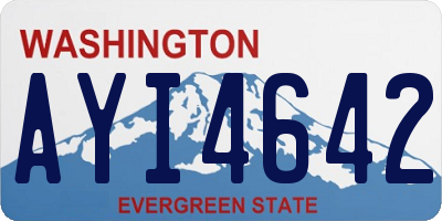 WA license plate AYI4642