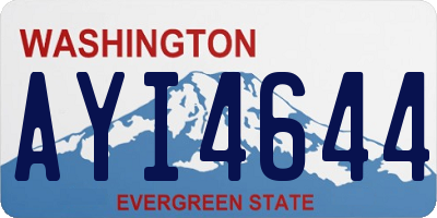 WA license plate AYI4644