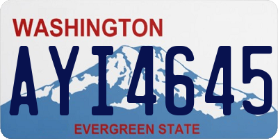 WA license plate AYI4645