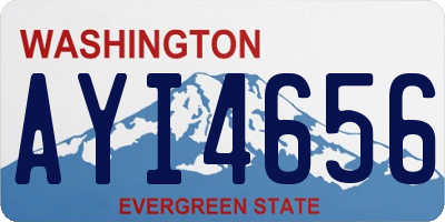 WA license plate AYI4656