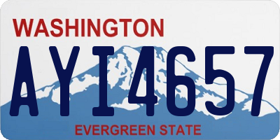 WA license plate AYI4657