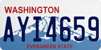 WA license plate AYI4659