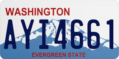 WA license plate AYI4661