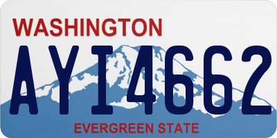 WA license plate AYI4662