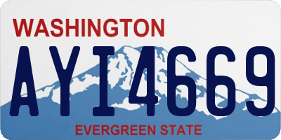 WA license plate AYI4669