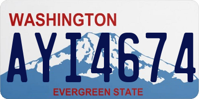WA license plate AYI4674