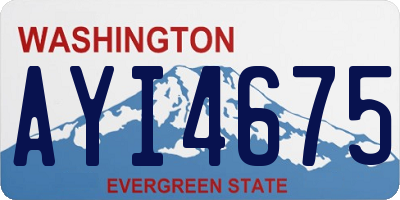 WA license plate AYI4675