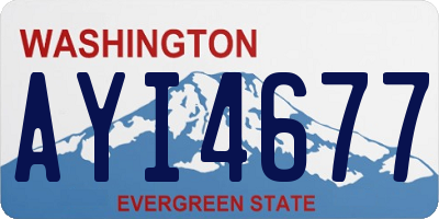 WA license plate AYI4677