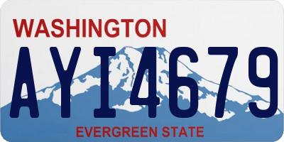 WA license plate AYI4679