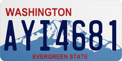 WA license plate AYI4681