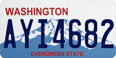 WA license plate AYI4682