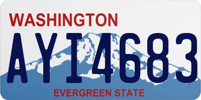 WA license plate AYI4683