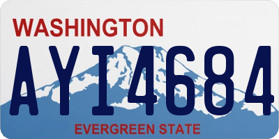 WA license plate AYI4684