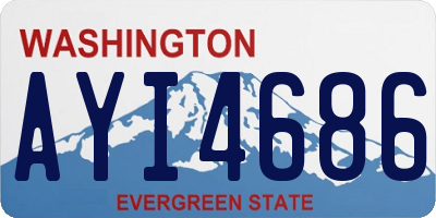 WA license plate AYI4686