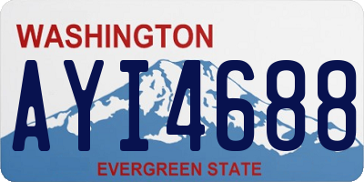 WA license plate AYI4688