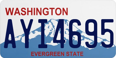 WA license plate AYI4695