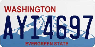 WA license plate AYI4697