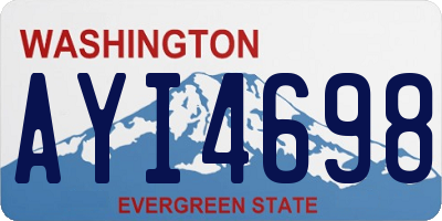 WA license plate AYI4698