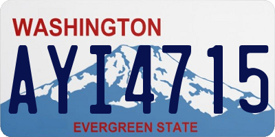 WA license plate AYI4715
