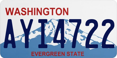 WA license plate AYI4722