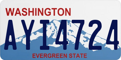 WA license plate AYI4724