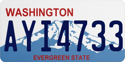 WA license plate AYI4733