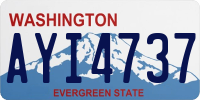 WA license plate AYI4737