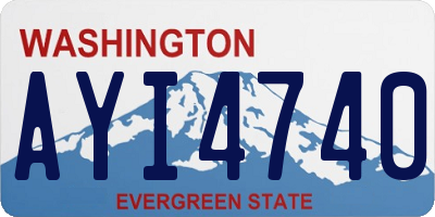 WA license plate AYI4740