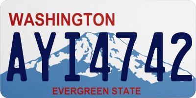 WA license plate AYI4742