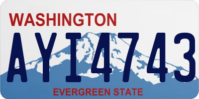 WA license plate AYI4743