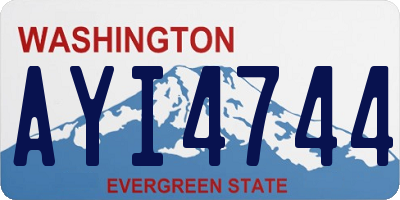 WA license plate AYI4744
