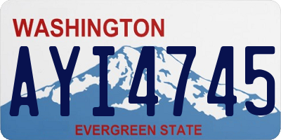 WA license plate AYI4745