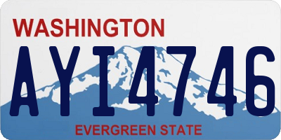 WA license plate AYI4746