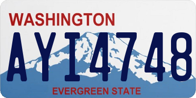 WA license plate AYI4748