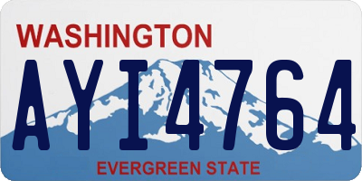 WA license plate AYI4764