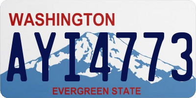 WA license plate AYI4773