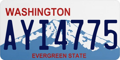 WA license plate AYI4775