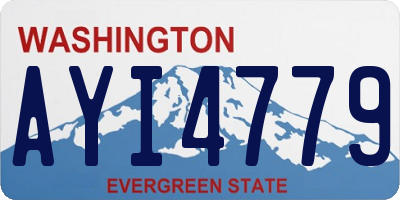 WA license plate AYI4779