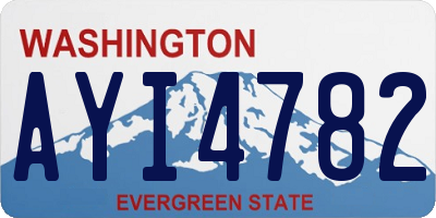WA license plate AYI4782