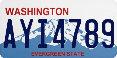 WA license plate AYI4789