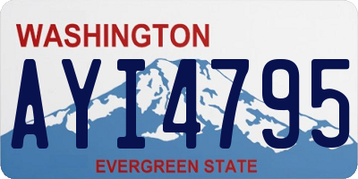 WA license plate AYI4795