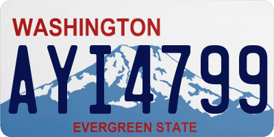 WA license plate AYI4799