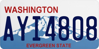 WA license plate AYI4808
