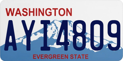 WA license plate AYI4809