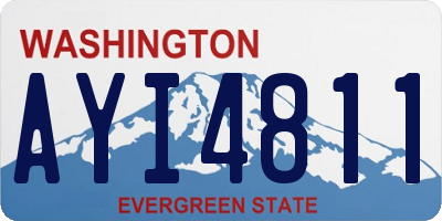 WA license plate AYI4811