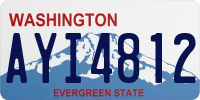 WA license plate AYI4812