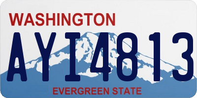 WA license plate AYI4813